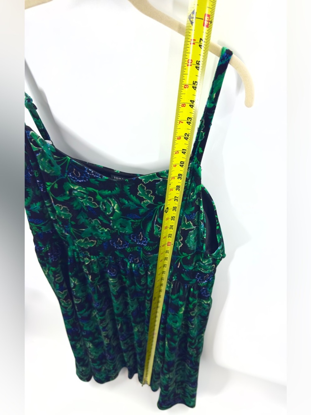 Torrid Midi Velvet Skater Dress Size 3X Floral Dark Forest Fairy Whimsigoth - Picture 12 of 12